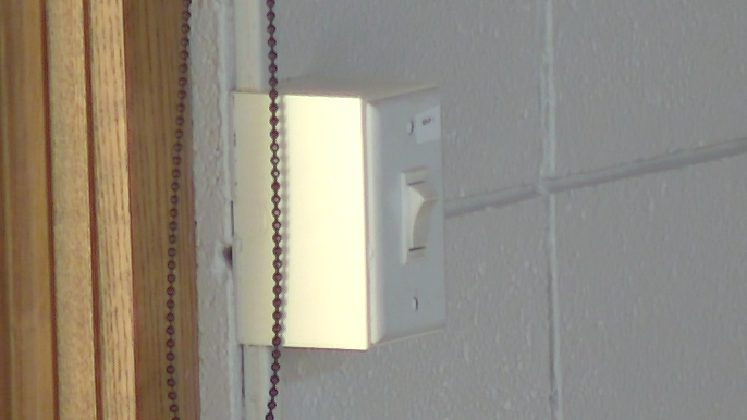 Projector Switch in Down Position